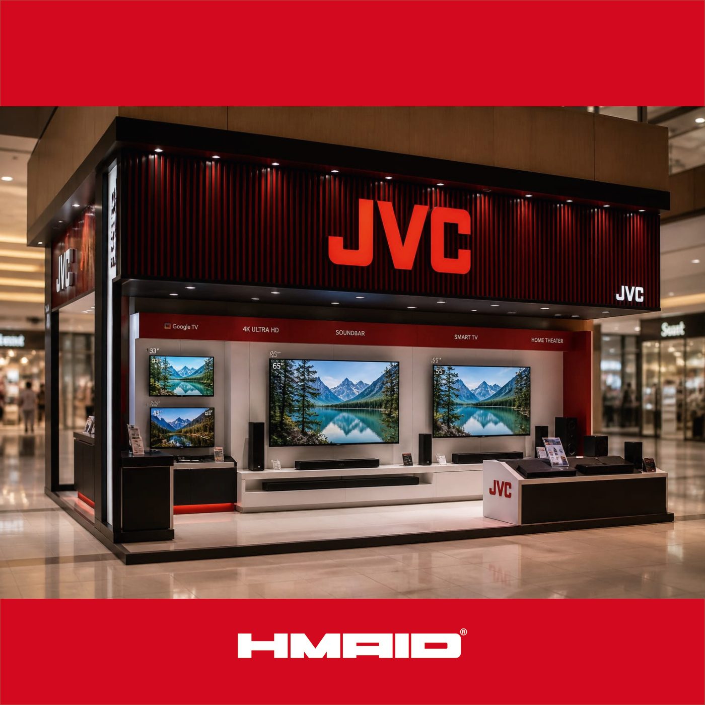 JVC branded store environment